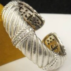 Judith Ripka Sterling Textured Cuff Bracelet